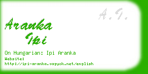 aranka ipi business card